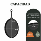 Plancha de hierro fundido Ovalada