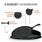 Plancha de hierro fundido Ovalada
