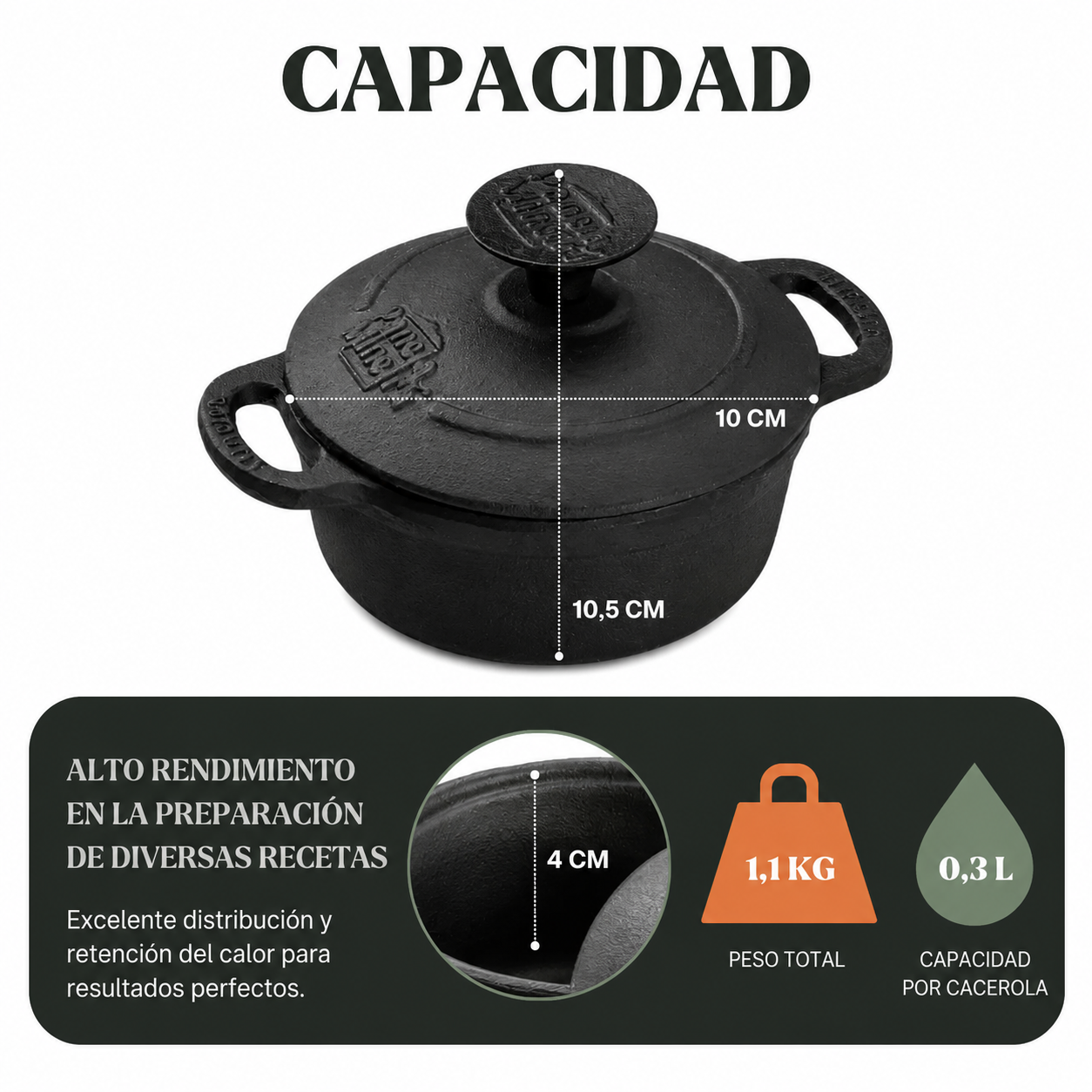 Cacerola Mineirinha con tapa