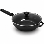 Wok de Hierro Fundido con Cabo de Silicona