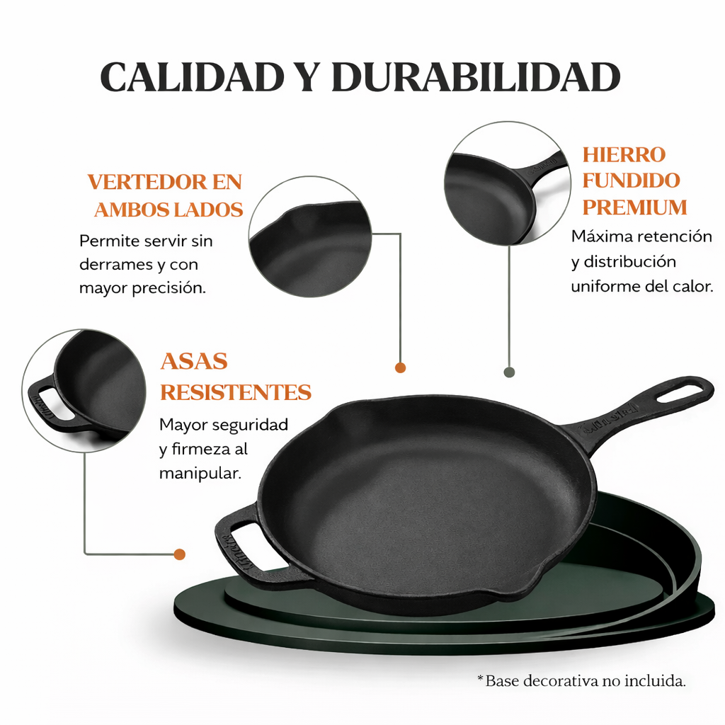 Sartén de hierro fundido