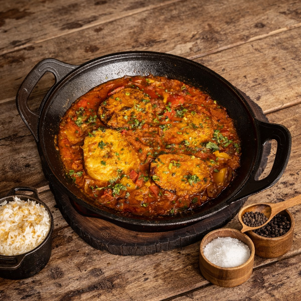 Wok de hierro fundido con tapa