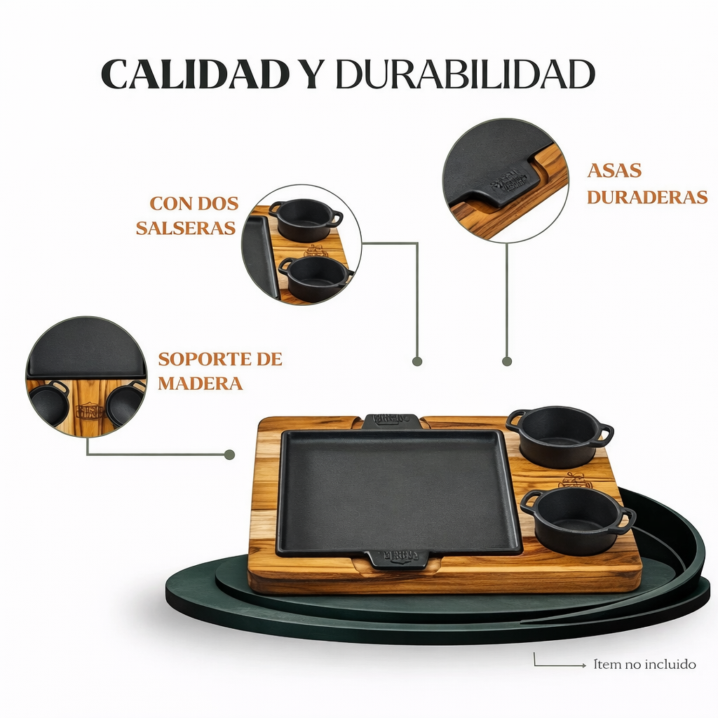 Juego de plancha cuadrada