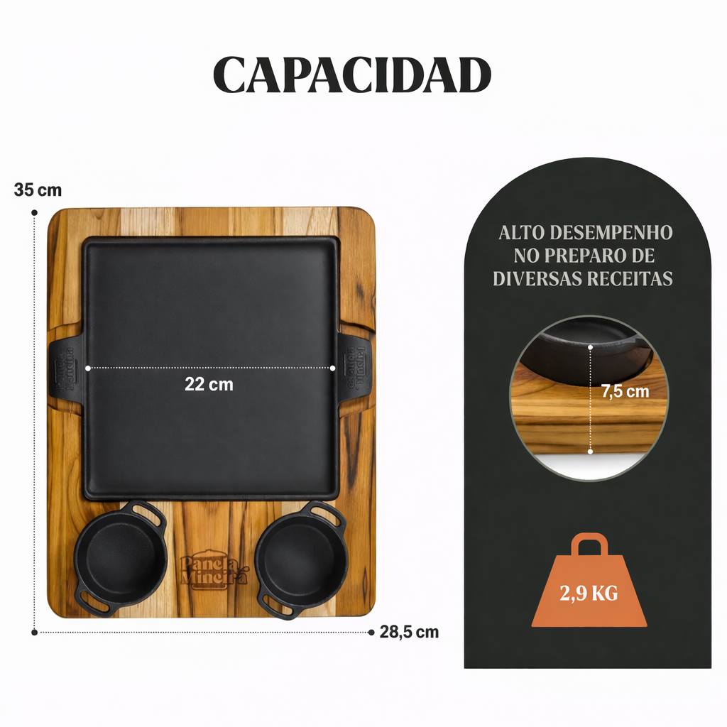 Juego de plancha cuadrada