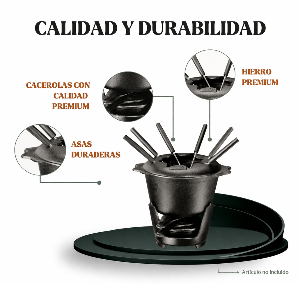 Fondue de hierro fundido