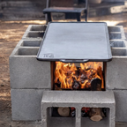 Plancha de hierro fundido doble faz