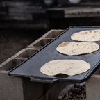 Plancha de hierro fundido rectangular