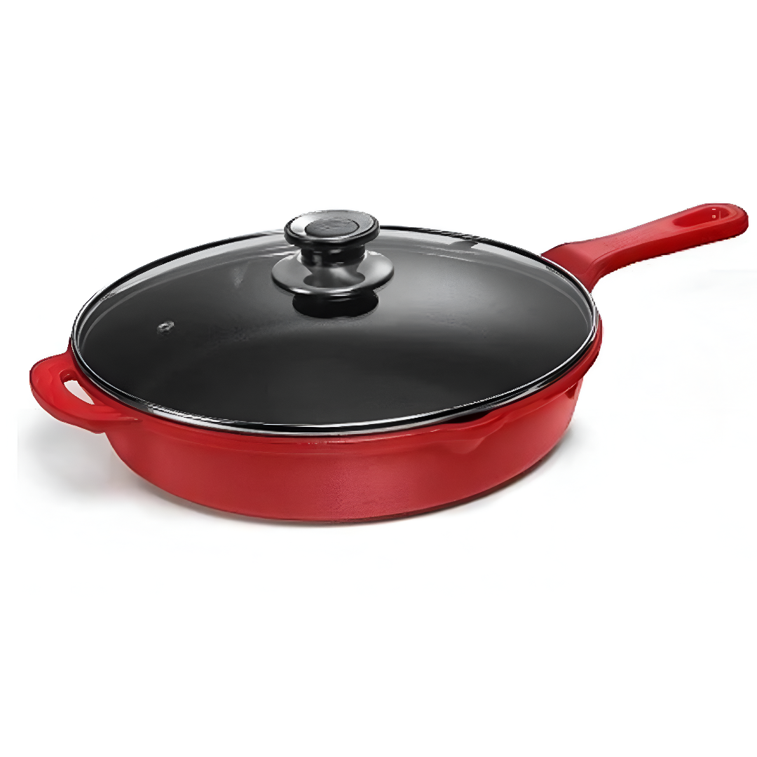 Sartén de hierro con tapa