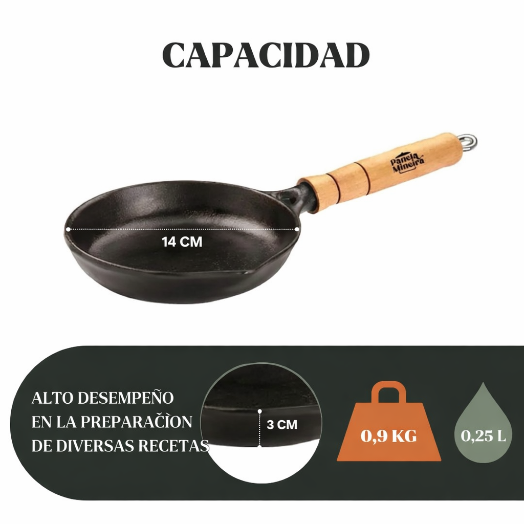 Sartén de hierro para huevos