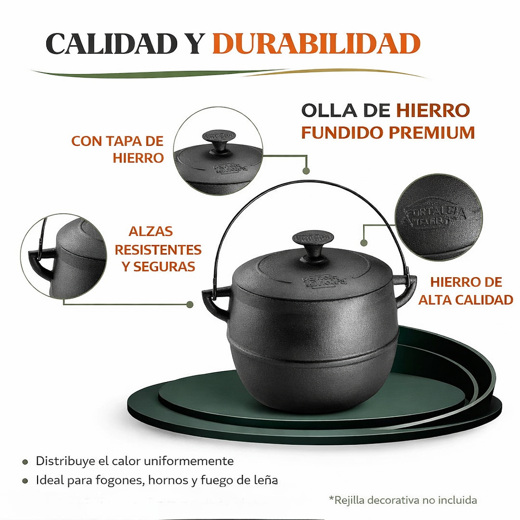Olla de Hierro fundido Barriguda