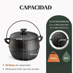 Olla de hierro fundido Barriguda