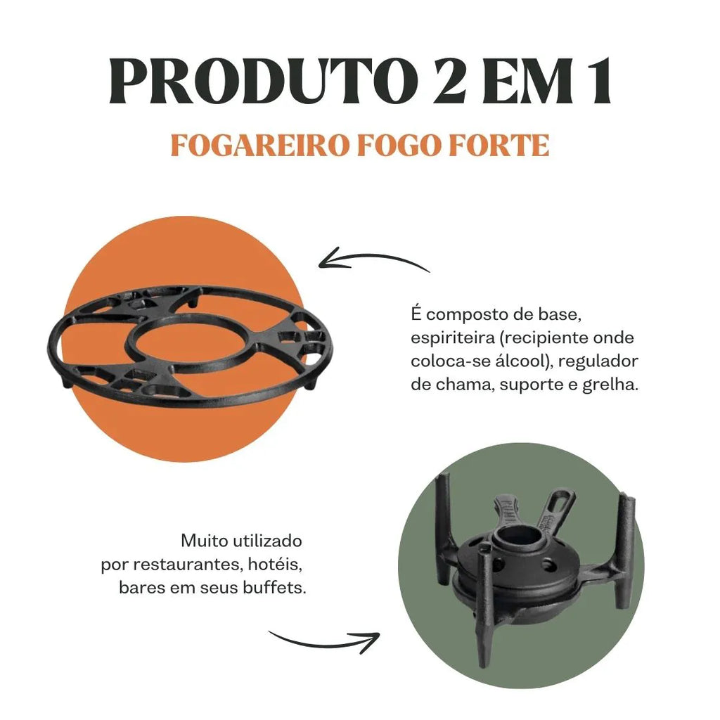 Mechero de hierro (24cm)