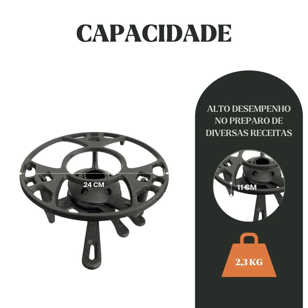 Mechero de hierro (24cm)