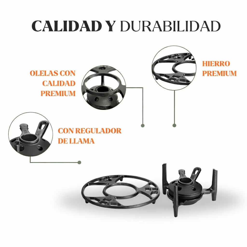 Mechero de hierro (24cm)