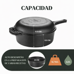 Set de Hierro Fundido 3 en 1 – Cocina Completa