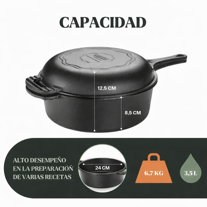 Conjunto Cacerola y Sartén Multiuso