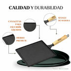 Plancha lisa de hierro fundido