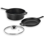 Set de Hierro Fundido 3 en 1 – Cocina Completa
