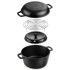 Panela de Defumación de hierro fundido