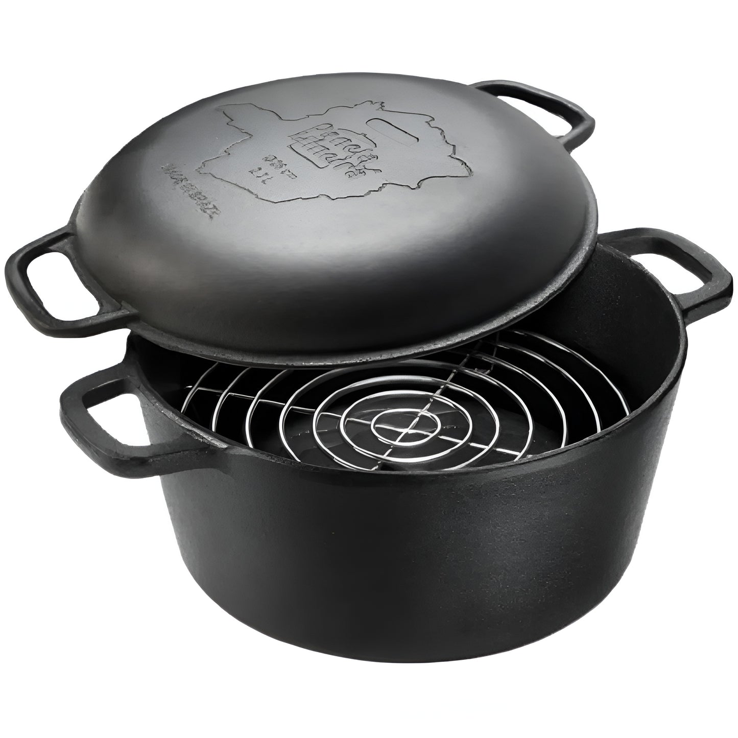 Panela de Defumación de hierro fundido