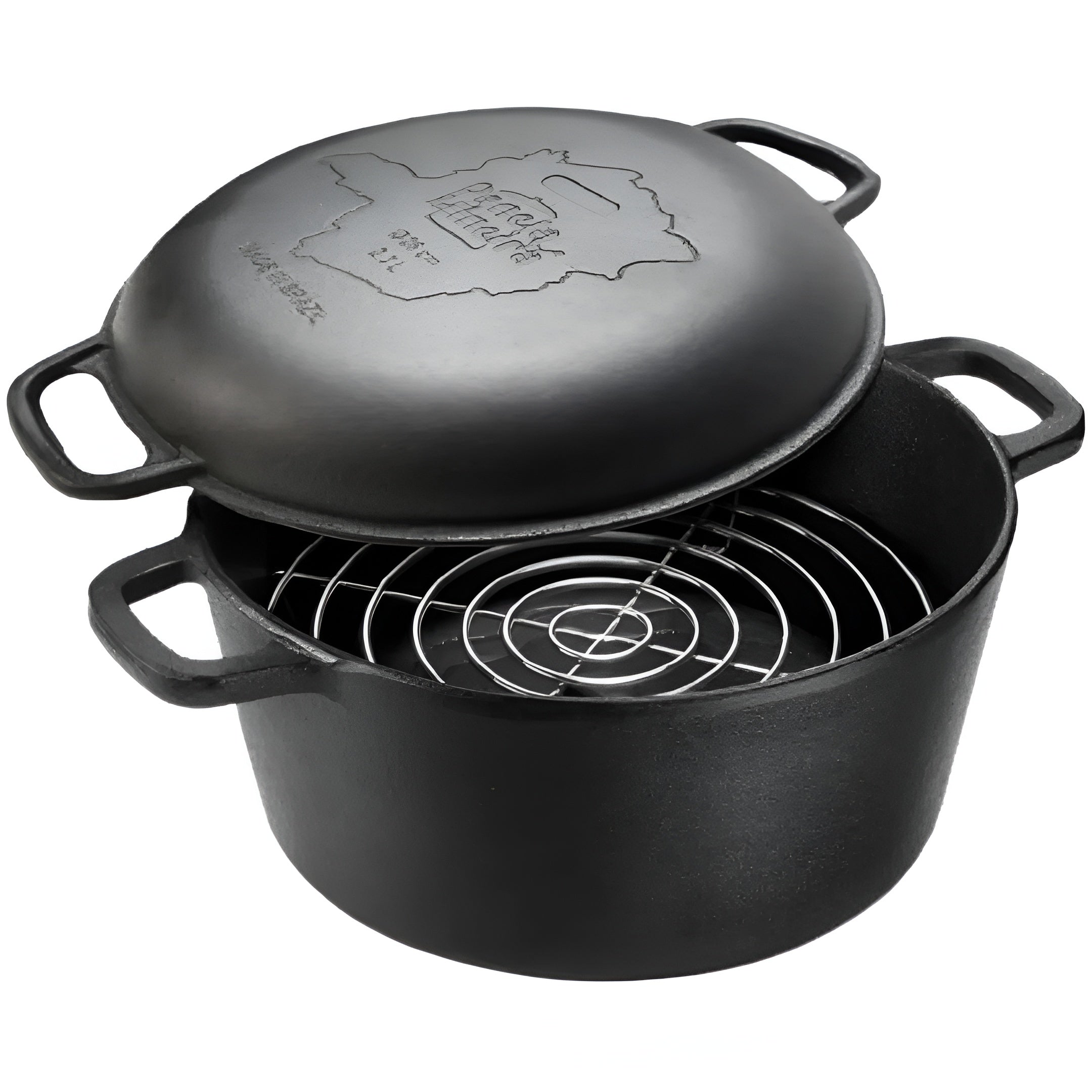 Panela de Defumación de hierro fundido