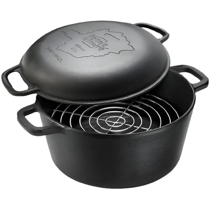 Panela de Defumación de hierro fundido