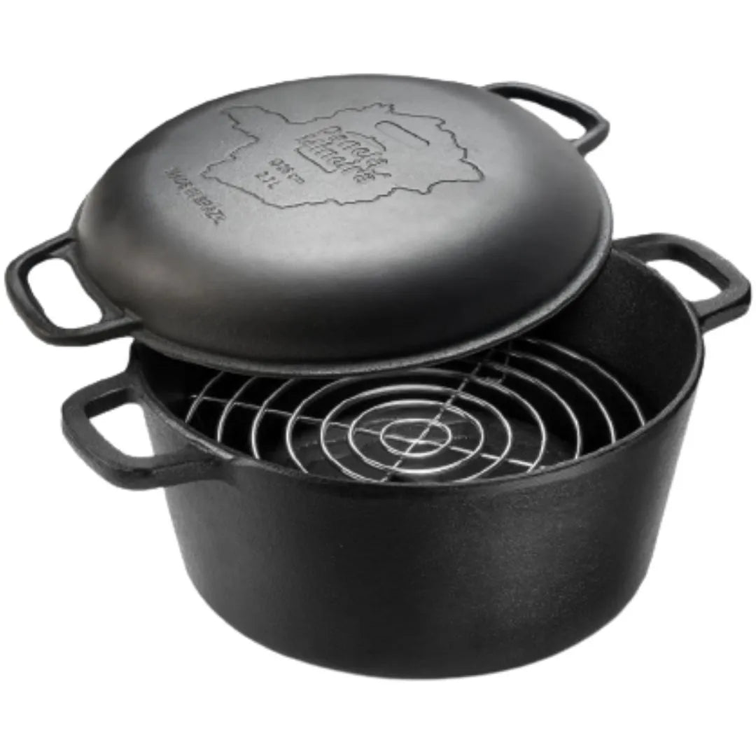 Panela de Defumación de hierro fundido