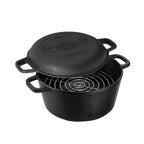 Panela de Defumación de hierro fundido