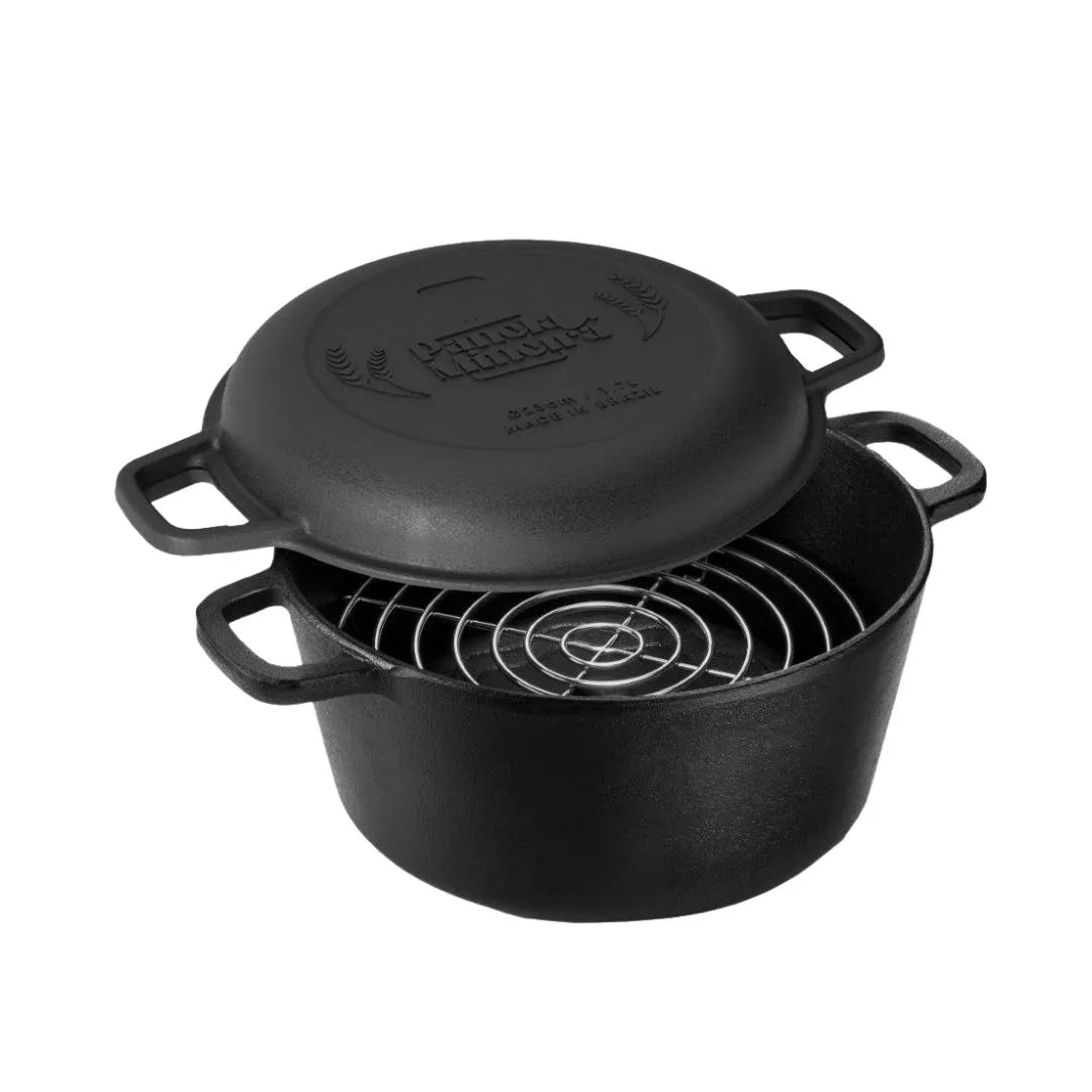 Panela de Defumación de hierro fundido